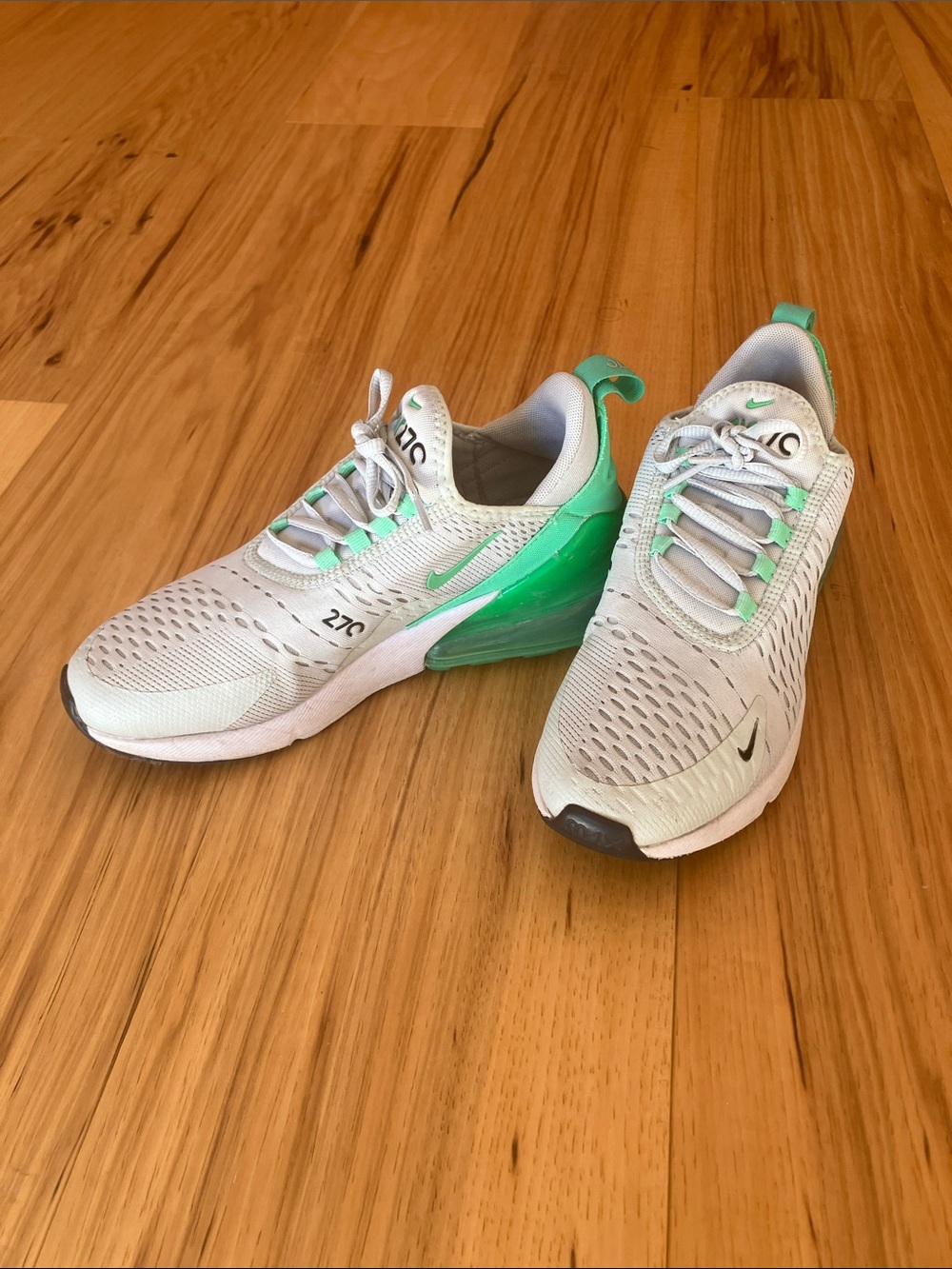 Nike Air Max 270 Sneakers - White & Green